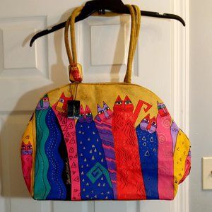 Laurel Burch Large zipper Tote